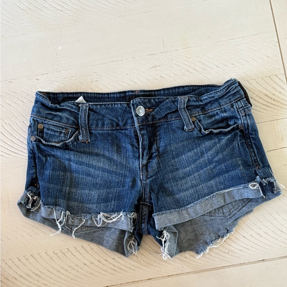 Celebrity Pink Dark Blue Jean Shorts